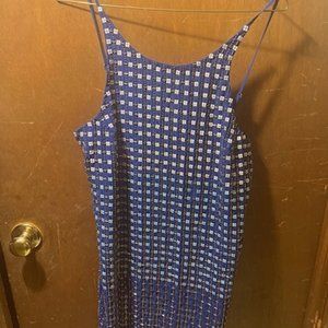 Parker Dress Sequins Blue Medium new with tags